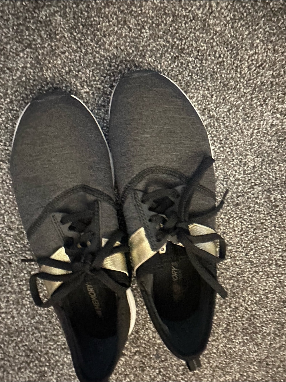 New Balance Nergize Lightweight Women's Black Knit Sneakers with Gold Accent